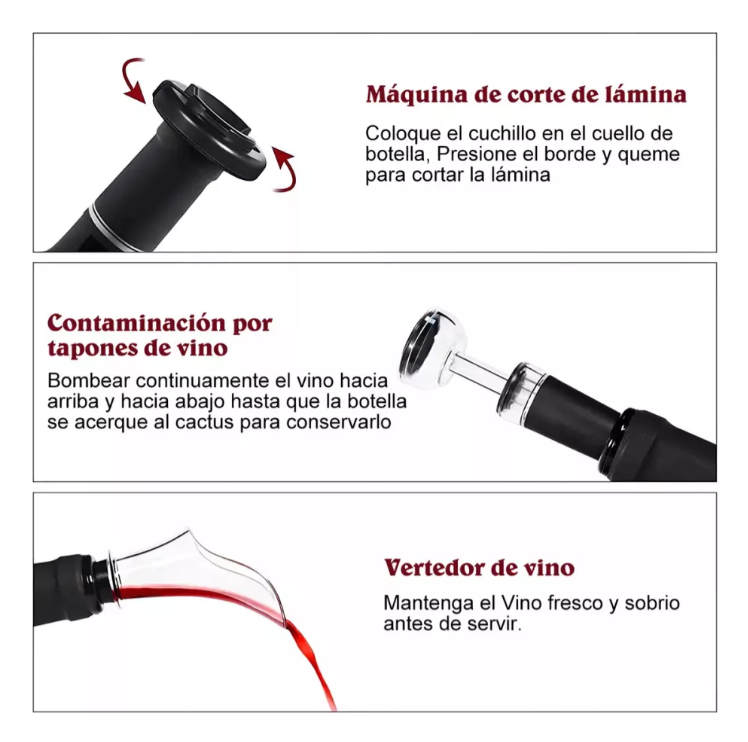 Miniatura 3 de Sacacorcho Eléctrico 4 en 1